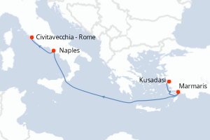 Itinéraire : Méditerranée & mers adjacentes