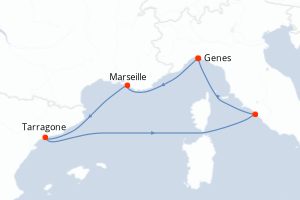 Itinéraire : Méditerranée & mers adjacentes