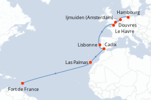 Itinéraire : Europe du Nord & Atlantique NE