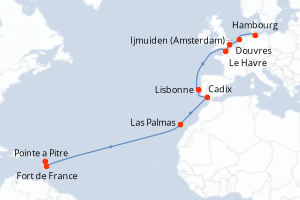 Itinéraire : Europe du Nord & Atlantique NE