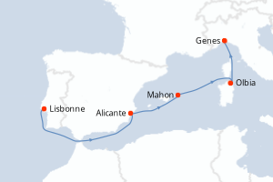 Itinéraire : Méditerranée & mers adjacentes