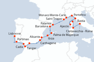 Itinéraire : Méditerranée & mers adjacentes