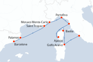 Itinéraire : Méditerranée & mers adjacentes