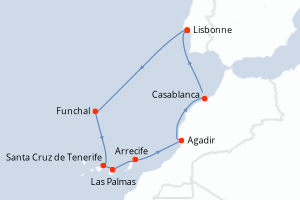 Itinéraire : Europe du Nord & Atlantique NE