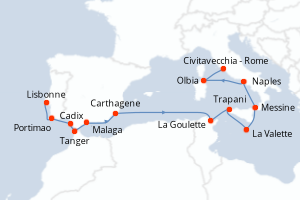 Itinéraire : Méditerranée & mers adjacentes
