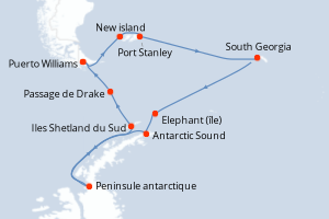 Itinéraire : Antarctique