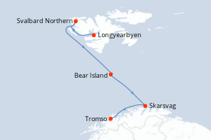 Itinéraire : Europe du Nord & Atlantique NE