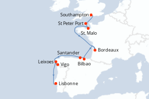 Itinéraire : Europe du Nord & Atlantique NE
