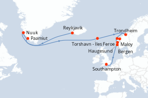 Itinéraire : Europe du Nord & Atlantique NE
