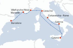 Itinéraire : Méditerranée & mers adjacentes