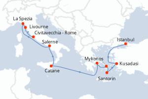 Itinéraire : Méditerranée & mers adjacentes