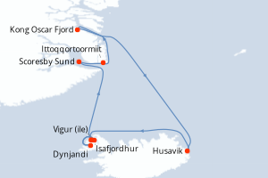 Itinéraire : Europe du Nord & Atlantique NE