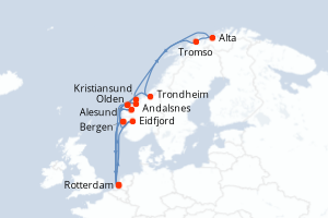 Itinéraire : Europe du Nord & Atlantique NE
