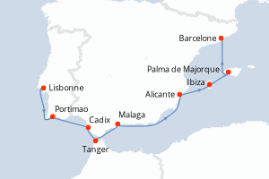 Itinéraire : Méditerranée & mers adjacentes