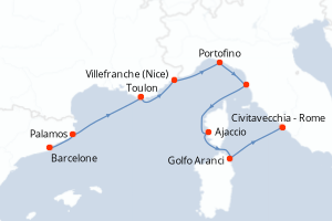 Itinéraire : Méditerranée & mers adjacentes