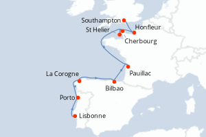 Itinéraire : Europe du Nord & Atlantique NE