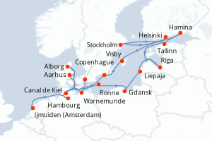Itinéraire : Europe du Nord & Atlantique NE