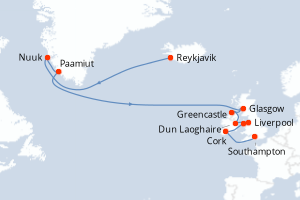Itinéraire : Europe du Nord & Atlantique NE