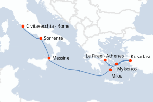 Itinéraire : Méditerranée & mers adjacentes