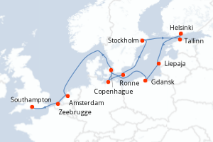 Itinéraire : Europe du Nord & Atlantique NE