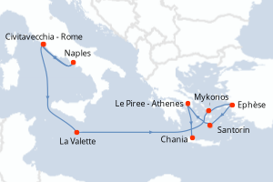 Itinéraire : Méditerranée & mers adjacentes