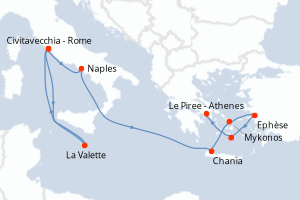 Itinéraire : Méditerranée & mers adjacentes