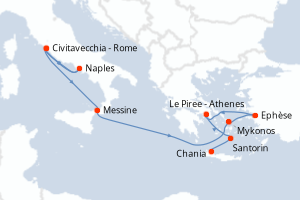 Itinéraire : Méditerranée & mers adjacentes