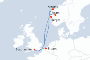Itinéraire : Europe du Nord & Atlantique NE