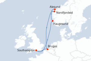Itinéraire : Europe du Nord & Atlantique NE