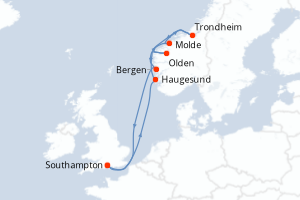 Itinéraire : Europe du Nord & Atlantique NE