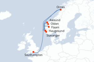 Itinéraire : Europe du Nord & Atlantique NE