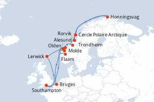 Itinéraire : Europe du Nord & Atlantique NE