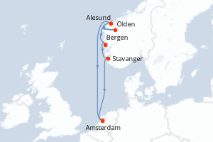 Itinéraire : Europe du Nord & Atlantique NE