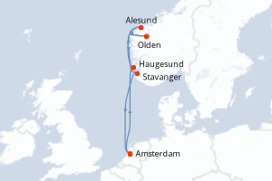 Itinéraire : Europe du Nord & Atlantique NE