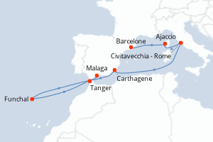 Itinéraire : Méditerranée & mers adjacentes