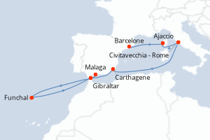 Itinéraire : Méditerranée & mers adjacentes