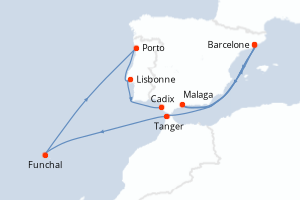 Itinéraire : Méditerranée & mers adjacentes
