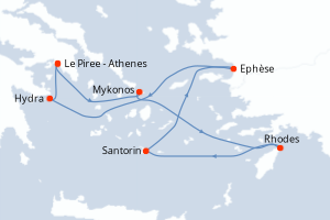 Itinéraire : Méditerranée & mers adjacentes