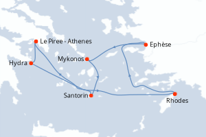 Itinéraire : Méditerranée & mers adjacentes