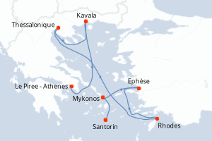 Itinéraire : Méditerranée & mers adjacentes