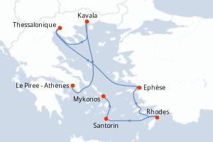Itinéraire : Méditerranée & mers adjacentes