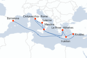 Itinéraire : Méditerranée & mers adjacentes