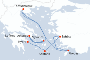 Itinéraire : Méditerranée & mers adjacentes