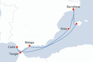 Itinéraire : Méditerranée & mers adjacentes