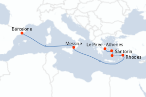 Itinéraire : Méditerranée & mers adjacentes