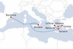 Itinéraire : Méditerranée & mers adjacentes