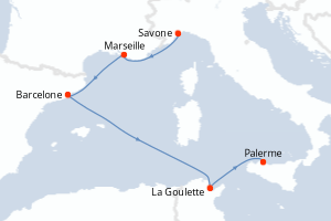 Itinéraire : Méditerranée & mers adjacentes