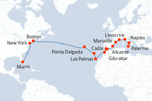 Itinéraire : Méditerranée & mers adjacentes