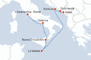 Itinéraire : Méditerranée & mers adjacentes