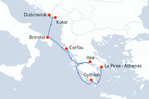 Itinéraire : Méditerranée & mers adjacentes